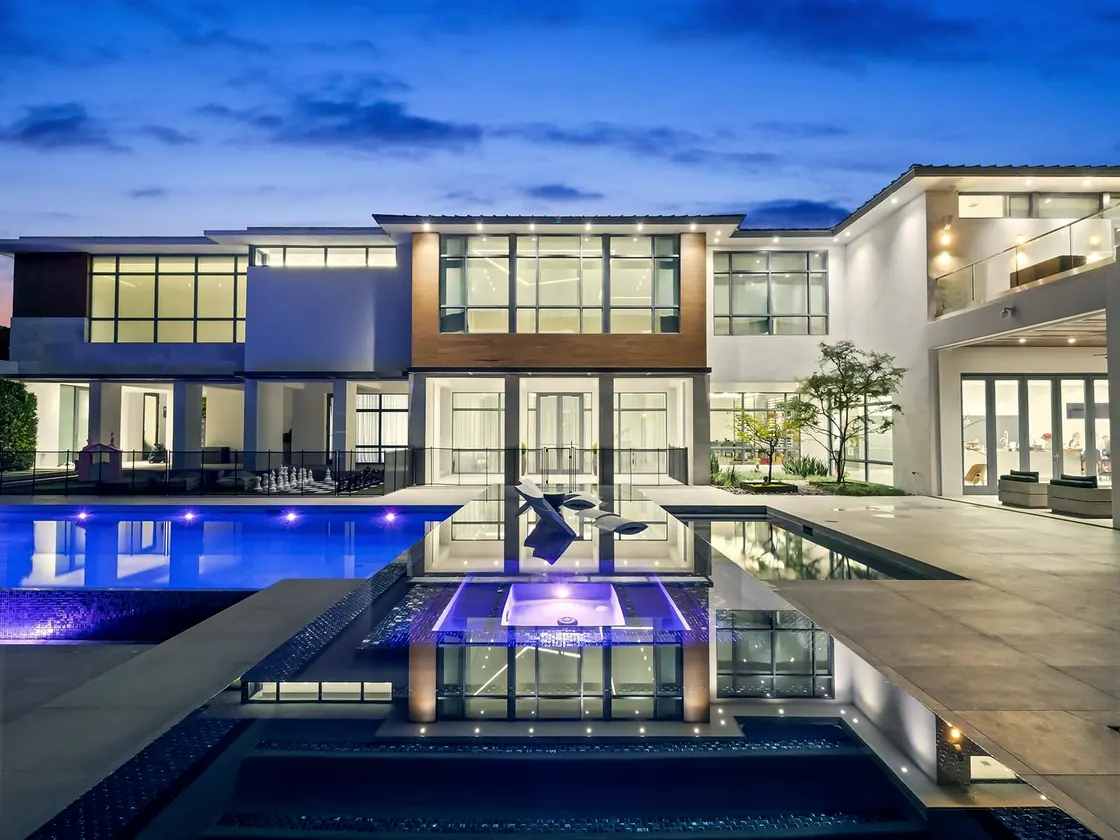 Poolside at the estate